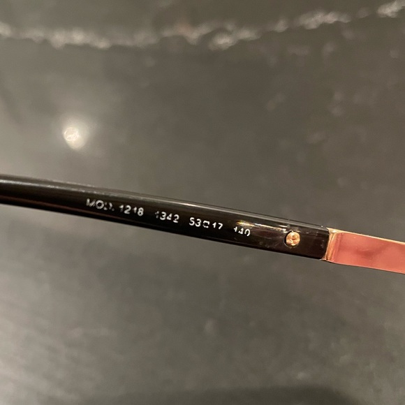 ✨Versace Mod Black & Gold Eyeglasses✨ Style: 1218 - Picture 7 of 10